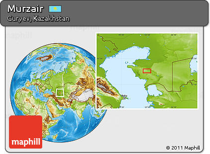 Physical Location Map of Murzair