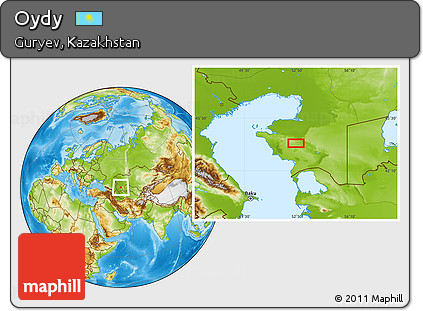 Physical Location Map of Oydy
