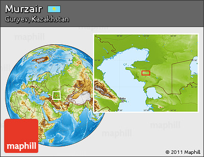 Physical Location Map of Murzair