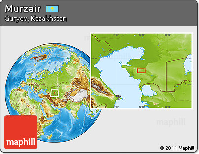 Physical Location Map of Murzair