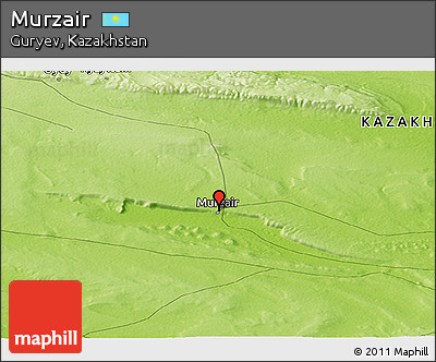 Physical Panoramic Map of Murzair