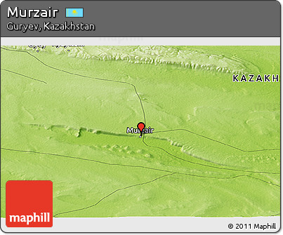 Physical Panoramic Map of Murzair