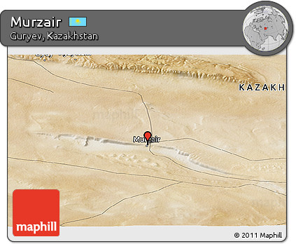 Satellite Panoramic Map of Murzair