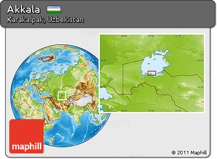 Physical Location Map of Akkala
