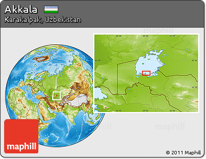 Physical Location Map of Akkala