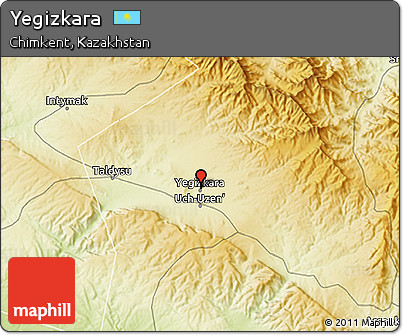 Physical 3D Map of Yegizkara