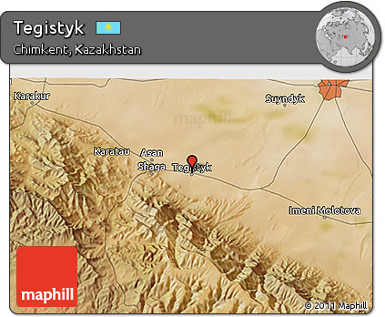 Satellite 3D Map of Tegistyk