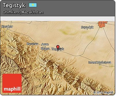 Satellite 3D Map of Tegistyk
