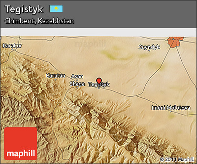 Satellite 3D Map of Tegistyk