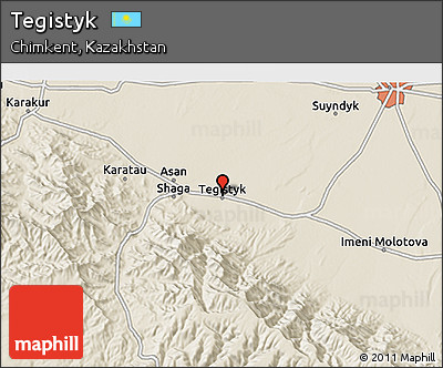 Shaded Relief 3D Map of Tegistyk