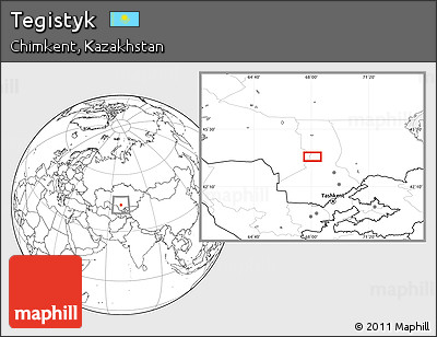 Blank Location Map of Tegistyk