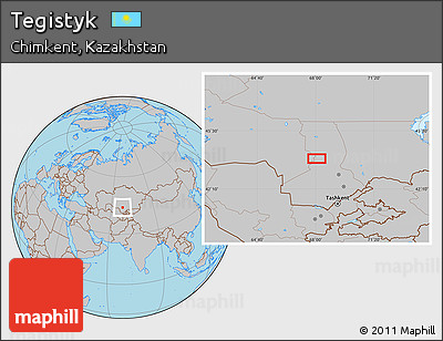 Gray Location Map of Tegistyk