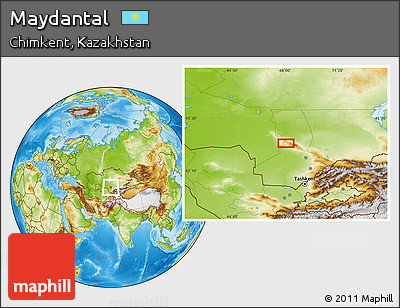 Physical Location Map of Maydantal