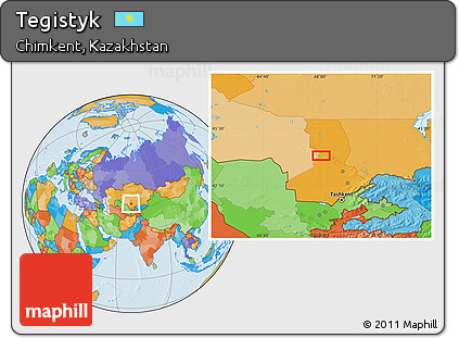 Political Location Map of Tegistyk