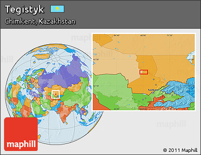 Political Location Map of Tegistyk