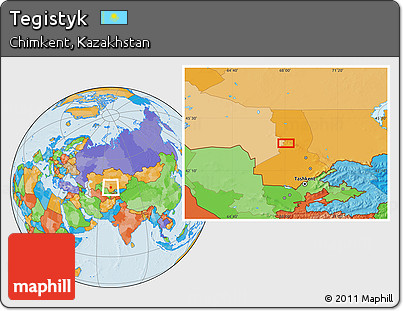 Political Location Map of Tegistyk