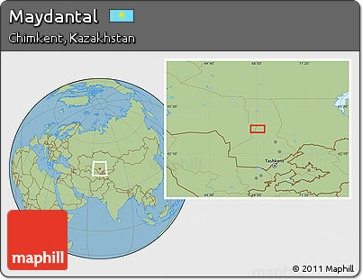 Savanna Style Location Map of Maydantal