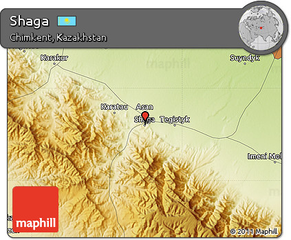 Physical Map of Shaga