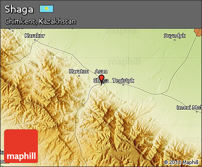 Physical Map of Shaga