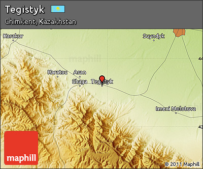 Physical Map of Tegistyk