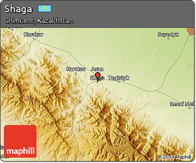 Physical Map of Shaga