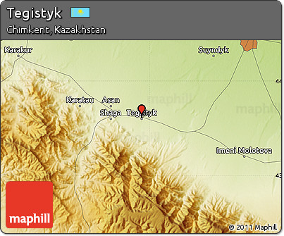 Physical Map of Tegistyk