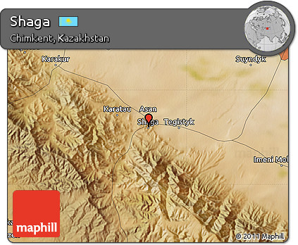 Satellite Map of Shaga