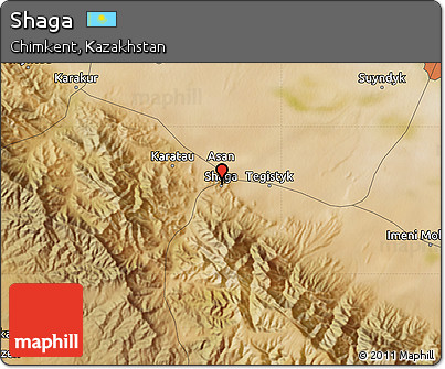Satellite Map of Shaga