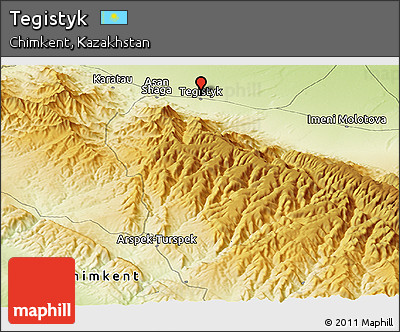 Physical Panoramic Map of Tegistyk