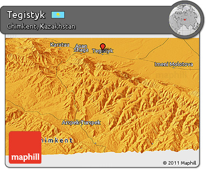 Political Panoramic Map of Tegistyk