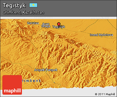 Political Panoramic Map of Tegistyk