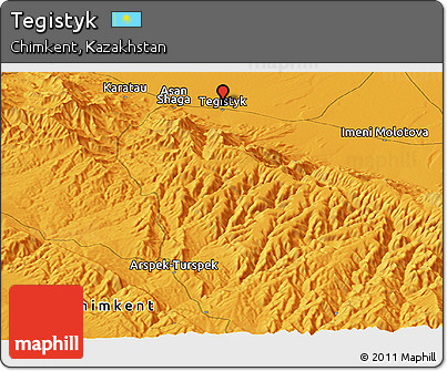 Political Panoramic Map of Tegistyk