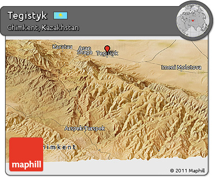Satellite Panoramic Map of Tegistyk