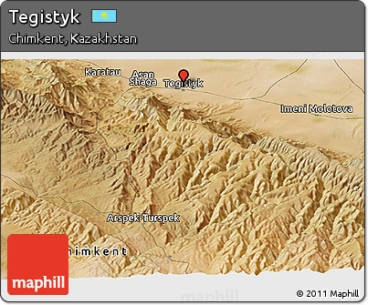 Satellite Panoramic Map of Tegistyk