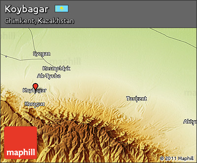 Physical 3D Map of Koybagar