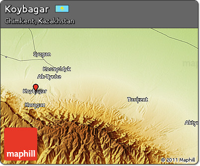Physical 3D Map of Koybagar