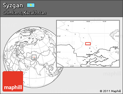 Blank Location Map of Syzgan