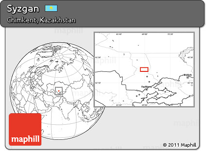 Blank Location Map of Syzgan