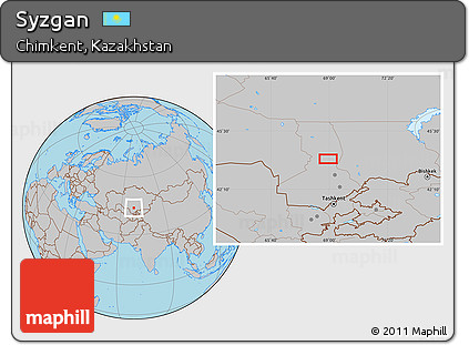 Gray Location Map of Syzgan