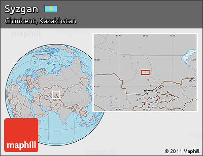 Gray Location Map of Syzgan