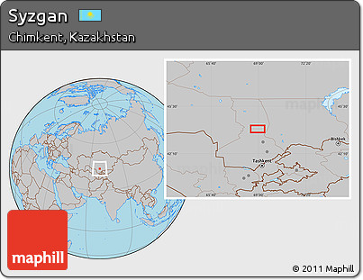 Gray Location Map of Syzgan