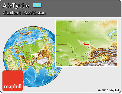 Physical Location Map of Ak-Tyube