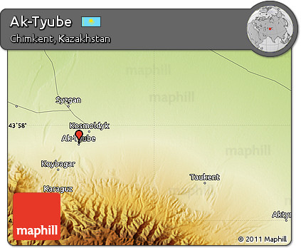 Physical Map of Ak-Tyube