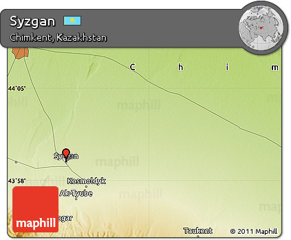 Physical Map of Syzgan