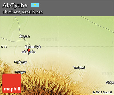 Physical Map of Ak-Tyube
