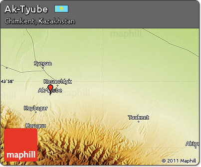 Physical Map of Ak-Tyube