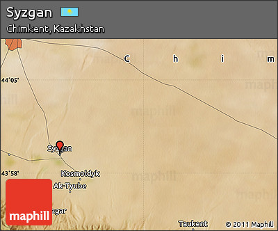 Satellite Map of Syzgan