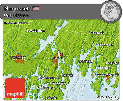 Physical 3D Map of Nequsset