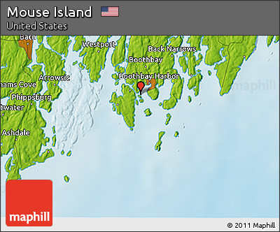 Physical 3D Map of Mouse Island