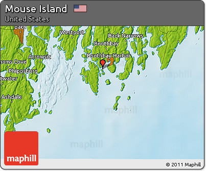 Physical 3D Map of Mouse Island